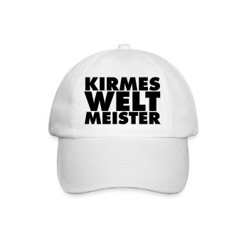 kirmes-welt-meister - Baseballkappe - Weiß/Weiß - Vorne