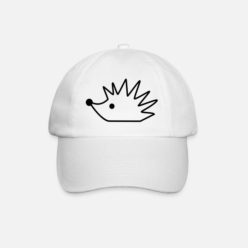 igel - Baseballkappe - Weiß/Weiß