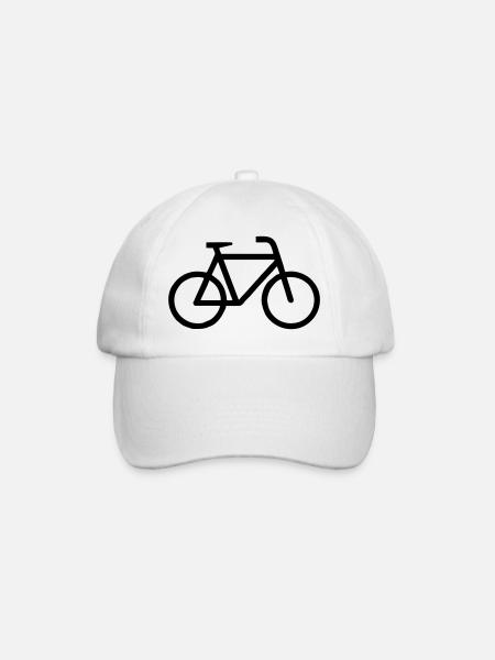 Fahrrad - Baseballkappe - Weiß/Weiß