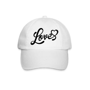 love - Casquette classique - blanc/blanc - Devant