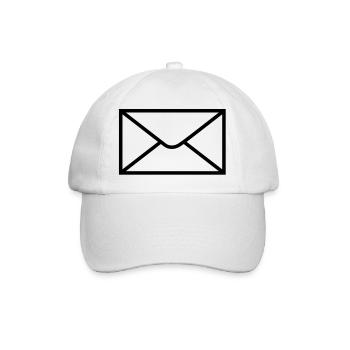 mail_post__f1 - Baseballkappe - Weiß/Weiß - Vorne