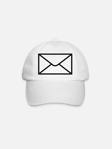 mail_post__f1 - Baseballkappe - Weiß/Weiß