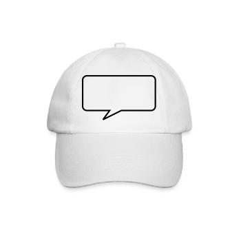 Talking bubble - Baseballkappe - Weiß/Weiß - Vorne