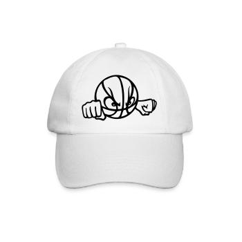 bad_basketball - Baseballkappe - Weiß/Weiß - Vorne