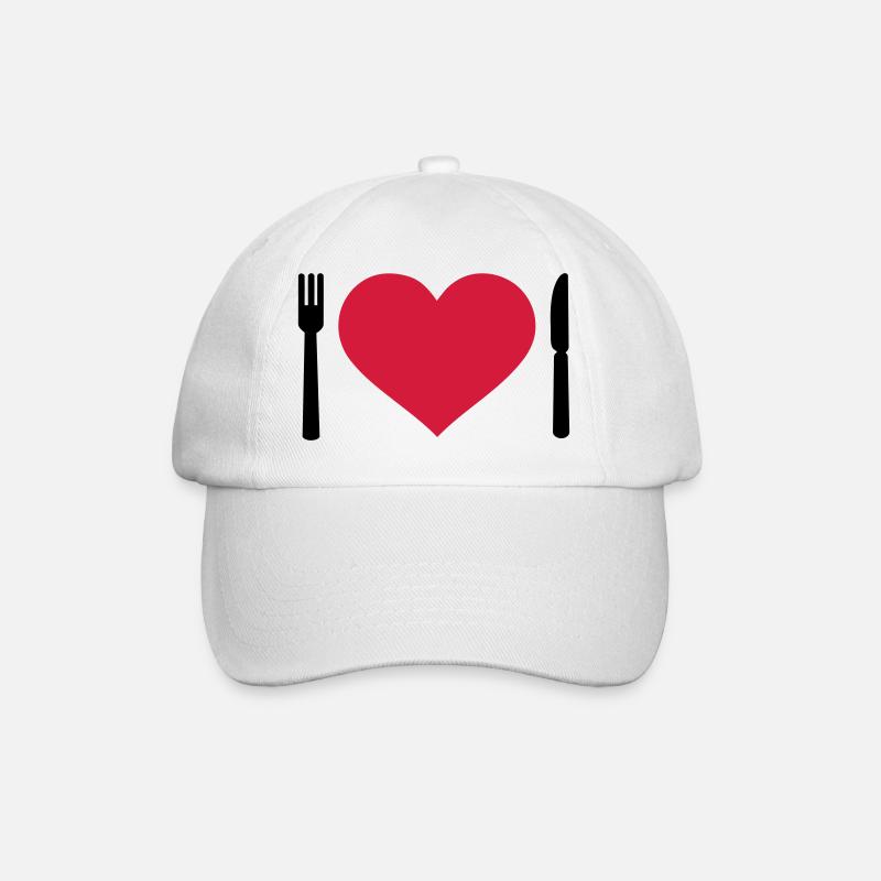 Besteck - Baseballkappe - Weiß/Weiß