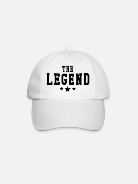 The Legend - Baseball Cap - white/white