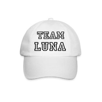 TEAM LUNA Nom du chien TeamTricot - Casquette classique - blanc/blanc - Devant