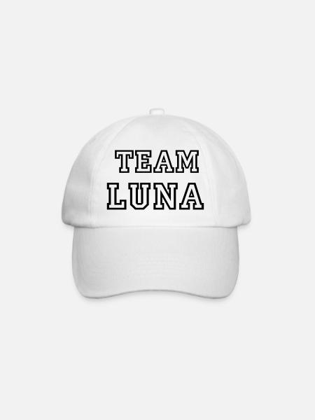 TEAM LUNA Dog Name TeamTricot - Baseball Cap - white/white