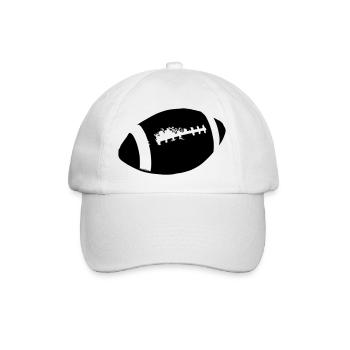 Amerikanischer Football amerikanisch Vektor Stolz - Baseballkappe - Weiß/Weiß - Vorne