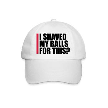 Je me suis rasé les couilles - Casquette classique - blanc/blanc - Devant