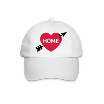 I Love My Home (Home Country / Hometown / 2C) - Baseball Cap - white/white - Front