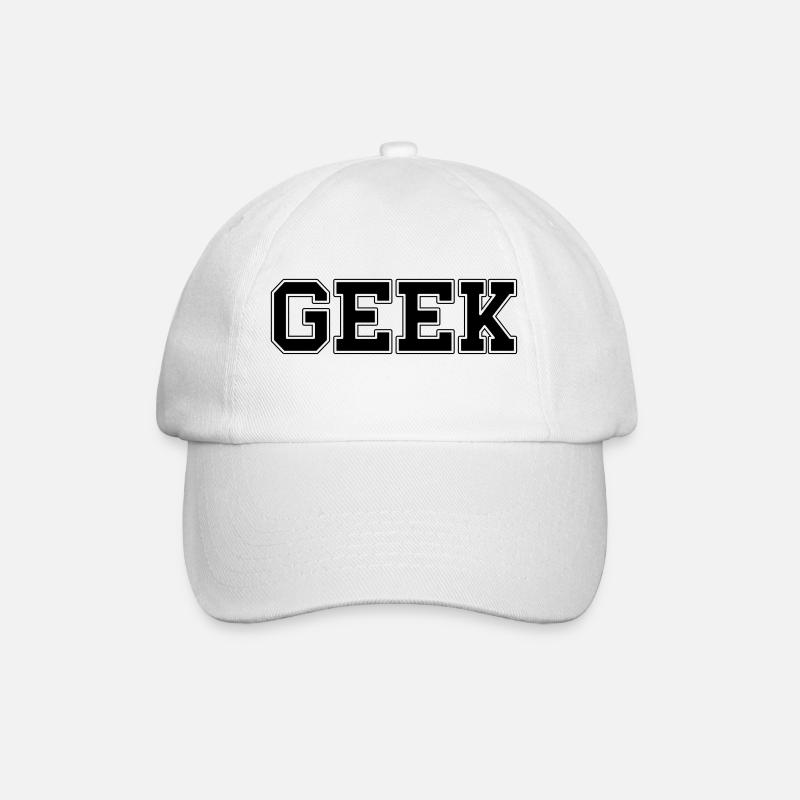 GEEK - Casquette classique - blanc/blanc