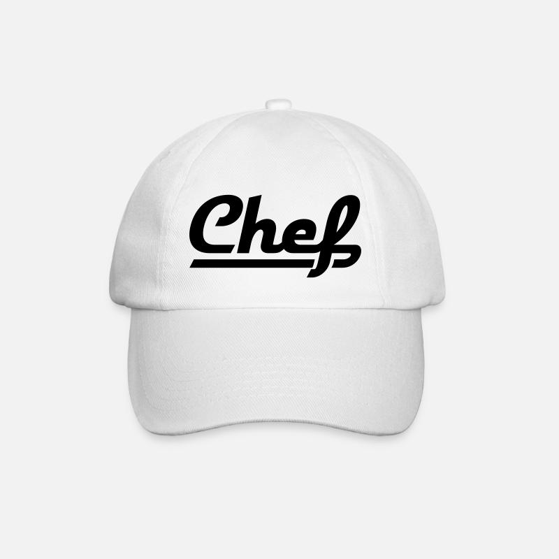 Chef - Baseballkappe - Weiß/Weiß