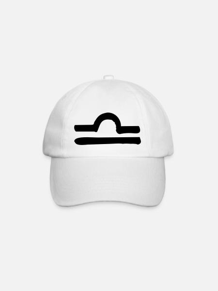 libra zodiac - Casquette classique - blanc/blanc