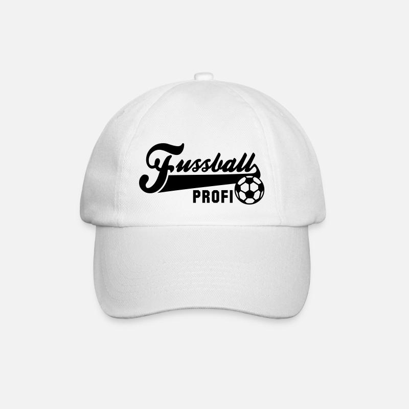 Fussball PROFI - Baseballkappe - Weiß/Weiß