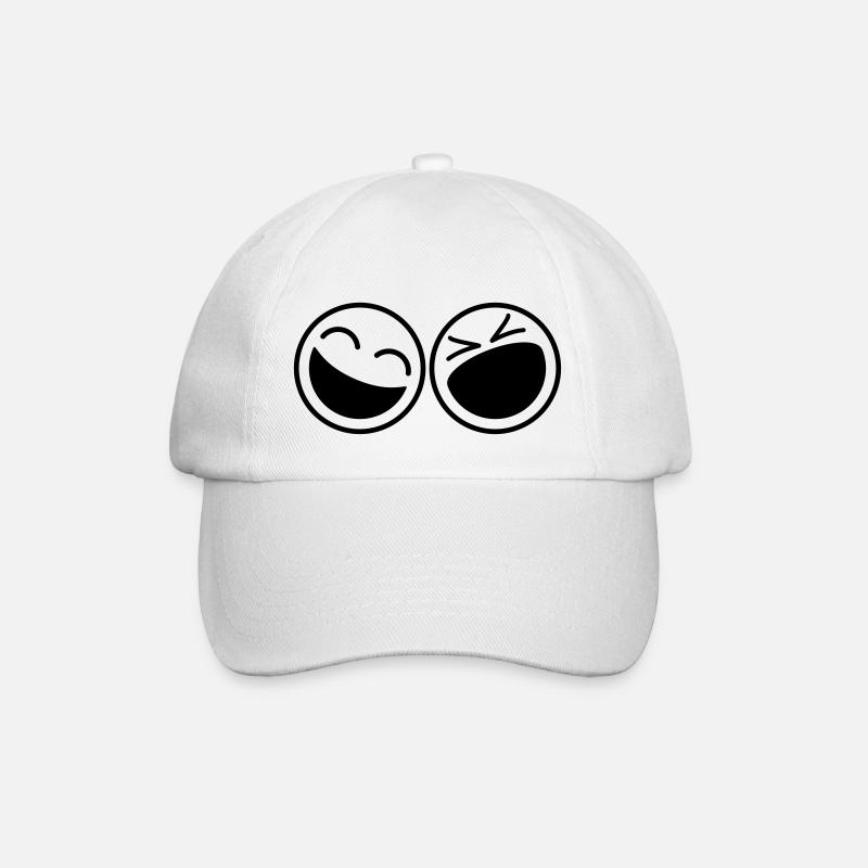 Smileys - Baseballkappe - Weiß/Weiß