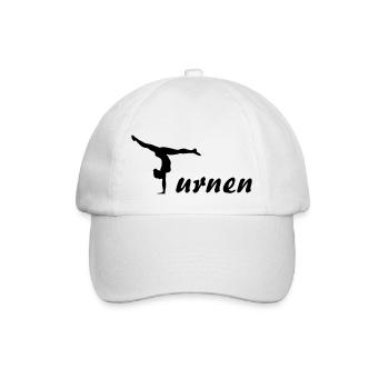 Turnen, Gymnast, Gymnastics (super cheap design) - Baseball Cap - white/white - Front