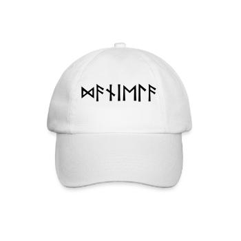 Nom - Daniela - en runes - Casquette classique - blanc/blanc - Devant