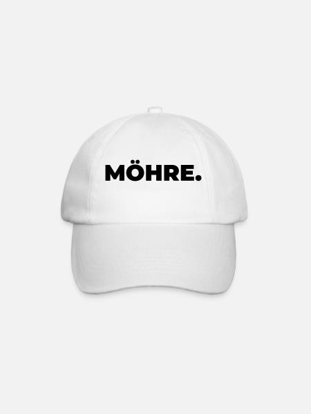 Möhre - Baseballkappe - Weiß/Weiß