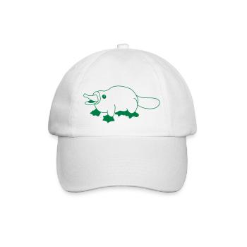 ornithorynque accroupi - Casquette classique - blanc/blanc - Devant