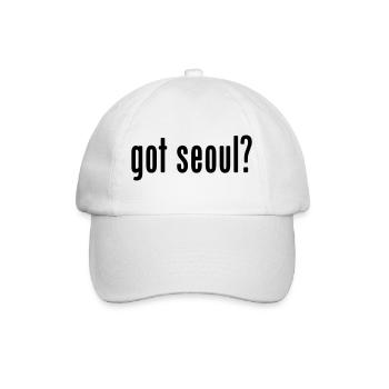 got seoul? - Baseball Cap - white/white - Front
