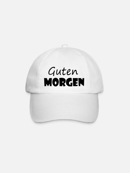 Guten Morgen - Baseballkappe - Weiß/Weiß