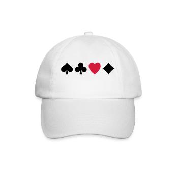 Amour Poker - Casquette classique - blanc/blanc - Devant