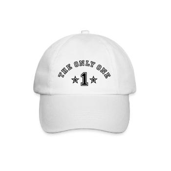 The Only One Collegestyle - with Nr. 1 - Baseballkappe - Weiß/Weiß - Vorne