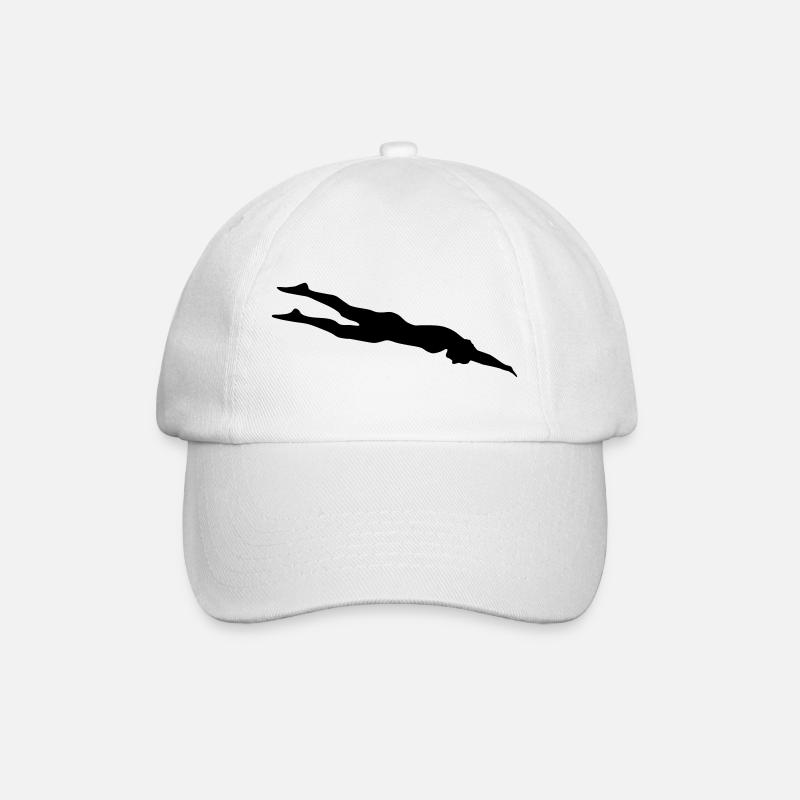 nageuse, nager - Casquette classique - blanc/blanc