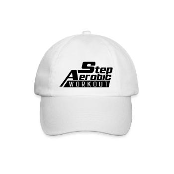 step_aerobic_workout_1___f1 - Baseballkappe - Weiß/Weiß - Vorne