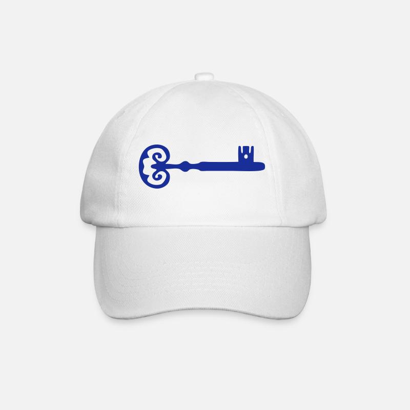 Schlüssel Schlüssel Schlüssel - Baseballkappe - Weiß/Weiß