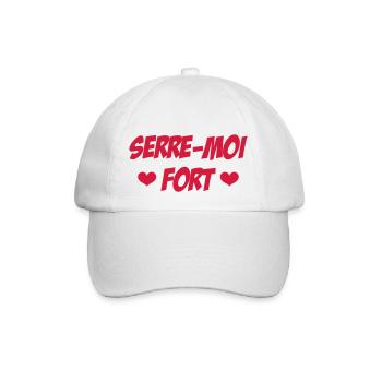 Serre-moi fort ! - Casquette classique - blanc/blanc - Devant
