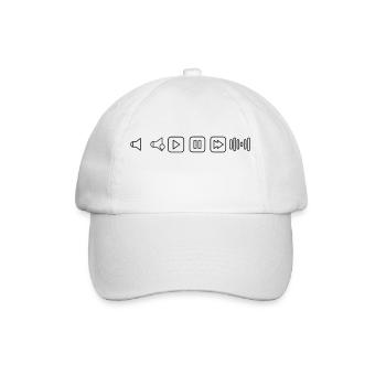Barre de musique - Casquette classique - blanc/blanc - Devant