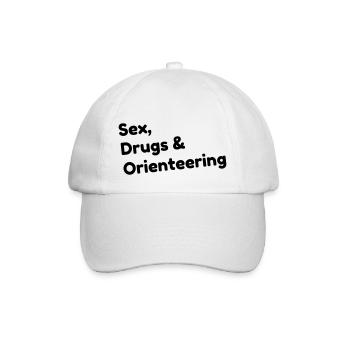 Orienteering / Orienteer / Orientierungslauf - Baseballkappe - Weiß/Weiß - Vorne