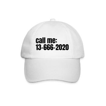 appelez-moi 13666 2020 - Casquette classique - blanc/blanc - Devant
