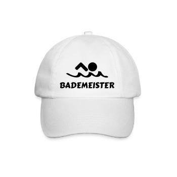 Bademeister Schwimmer Lifeguard - Baseballkappe - Weiß/Weiß - Vorne