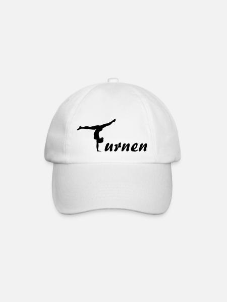 Turnen, gymnastik - Baseballkappe - Weiß/Weiß