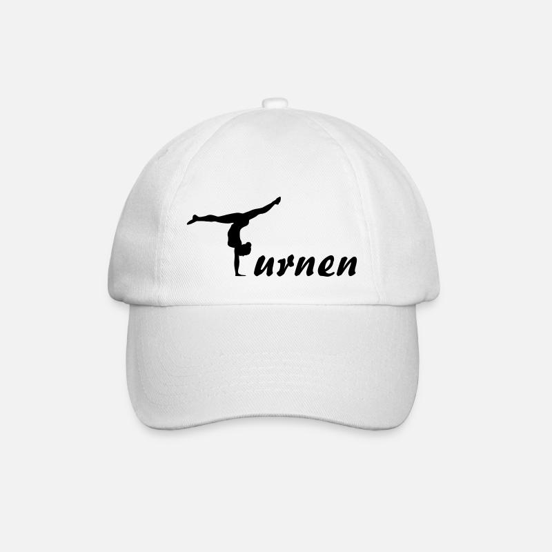 Turnen, gymnastik - Baseballkappe - Weiß/Weiß