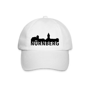 Nürnberg - Baseballkappe - Weiß/Weiß - Vorne