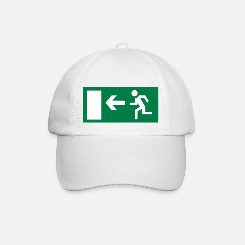 emergency exit - Baseball Cap - white/white