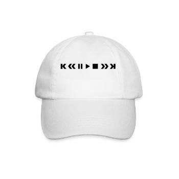 player_f1 - Baseball Cap - white/white - Front
