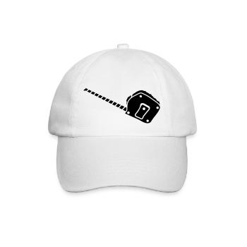tape measure_2_g1 - Baseball Cap - white/white - Front