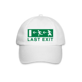 Last exit - Baseballkappe - Weiß/Weiß - Vorne