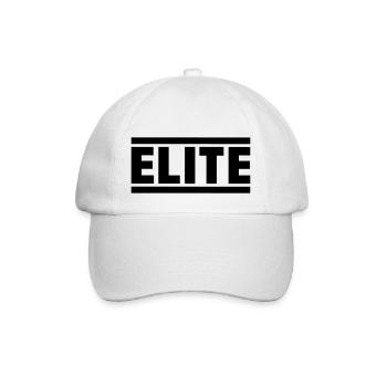 elite_f1 - Baseball Cap - white/white - Front