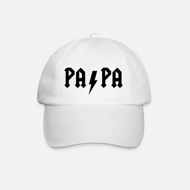 PAPA - Baseballkappe - Weiß/Weiß