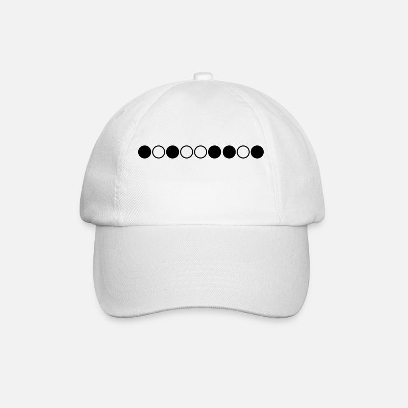 Nerdy Design "333" - Baseball Cap - white/white