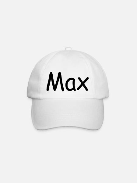 Max - Baseball Cap - white/white