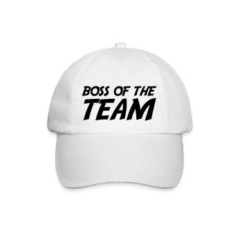 Boss of the Team - Baseball Cap - white/white - Front