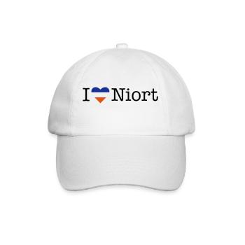 I love Niort - Baseballkappe - Weiß/Weiß - Vorne