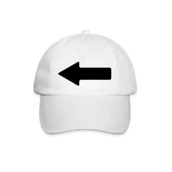 arrow - Baseball Cap - white/white - Front